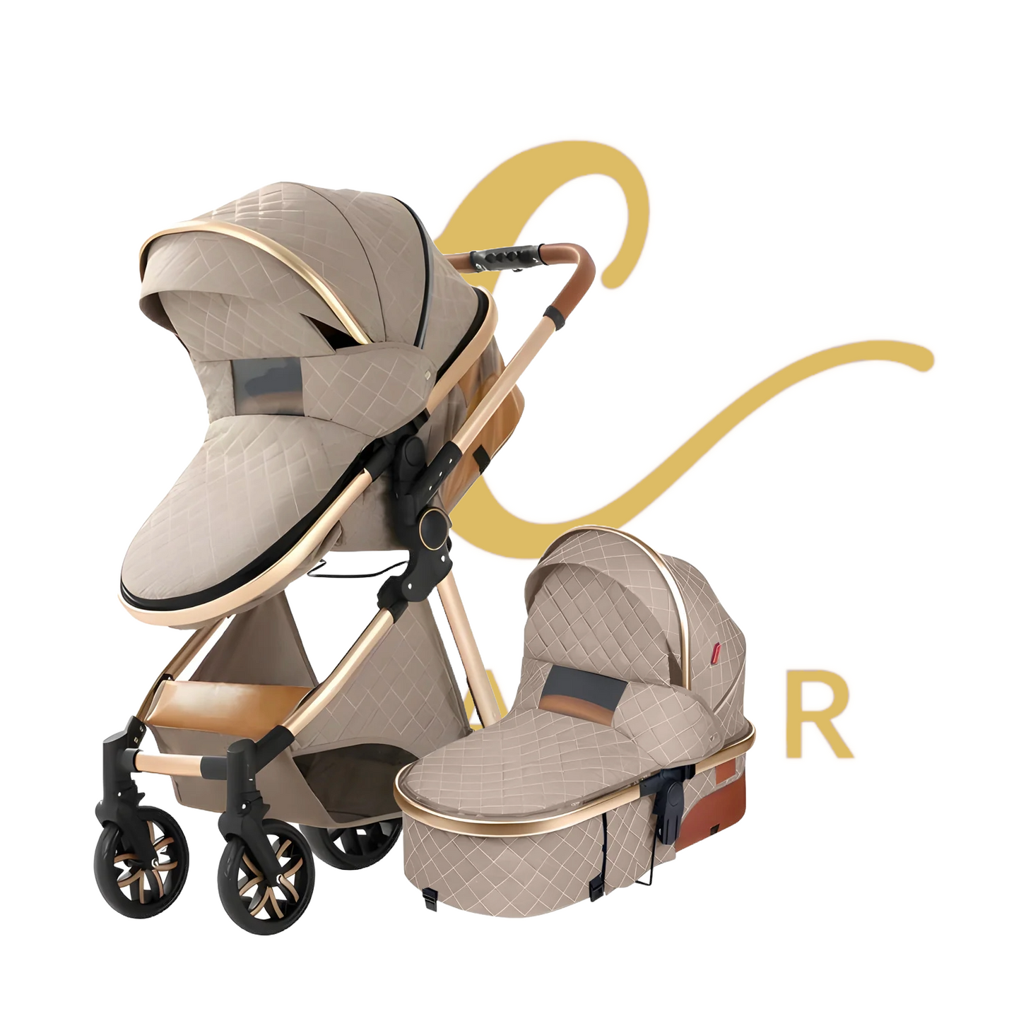 The Navigator: EveryStage 2-in-1 Luxury Baby Stroller